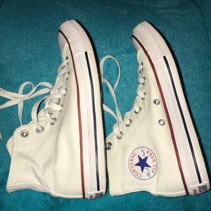 High top white converse women’s size 6.5